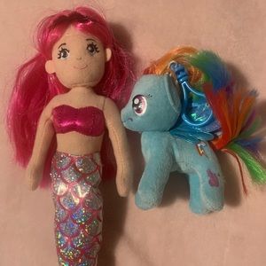 Mermaid and Rainbow pony